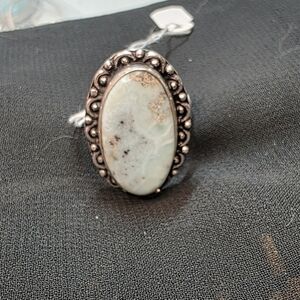 Blue Larimar Silver Ring